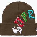 Supreme x New Era - Arch Logo Beanie (Brown)